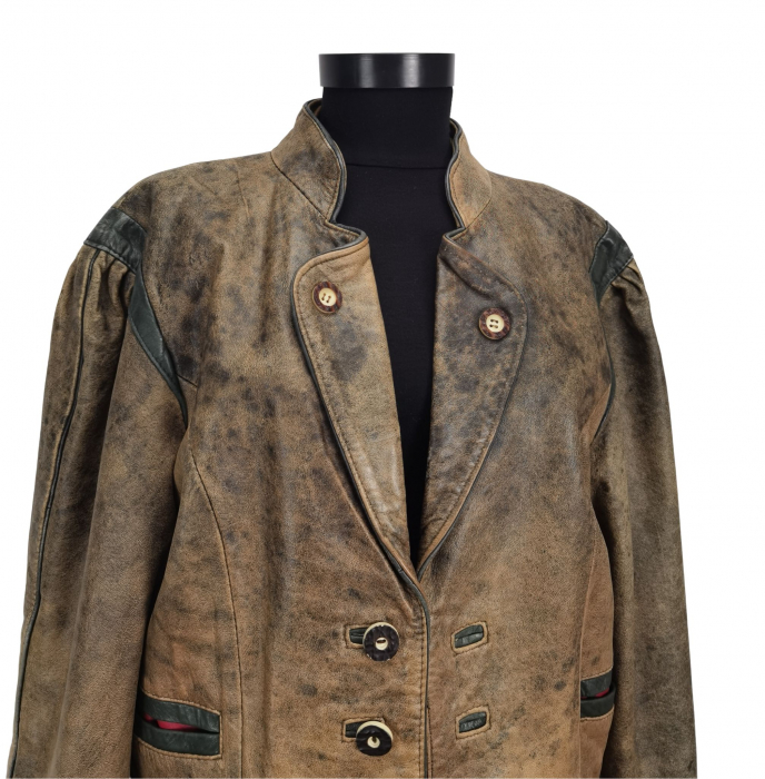 Geaca piele Vintage Femei-L [3]
