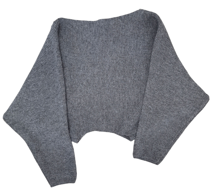 Pulover gri Retro Femei-M [2]