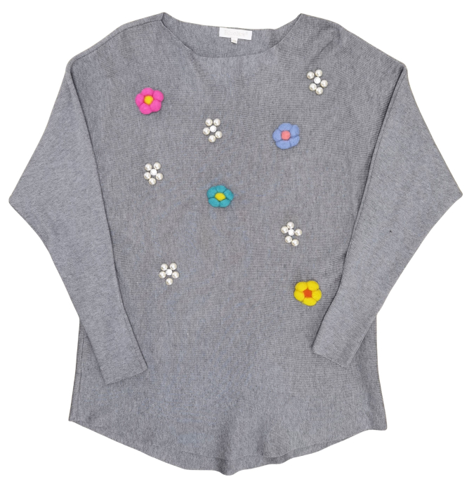 Pulover gri Retro Femei-M [1]