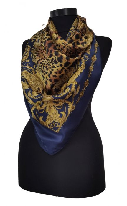Esarfa satinata animal print Femei [1]