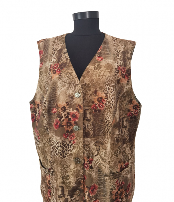 Vesta cu imprimeu Retro Femei-XXL [3]