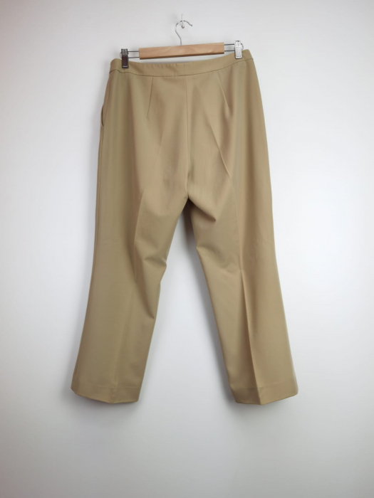 Pantaloni bej office vintage Femei-L [3]