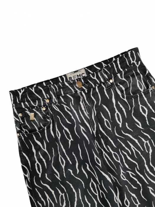 Pantaloni cu imprimeu Retro Femei-S [2]