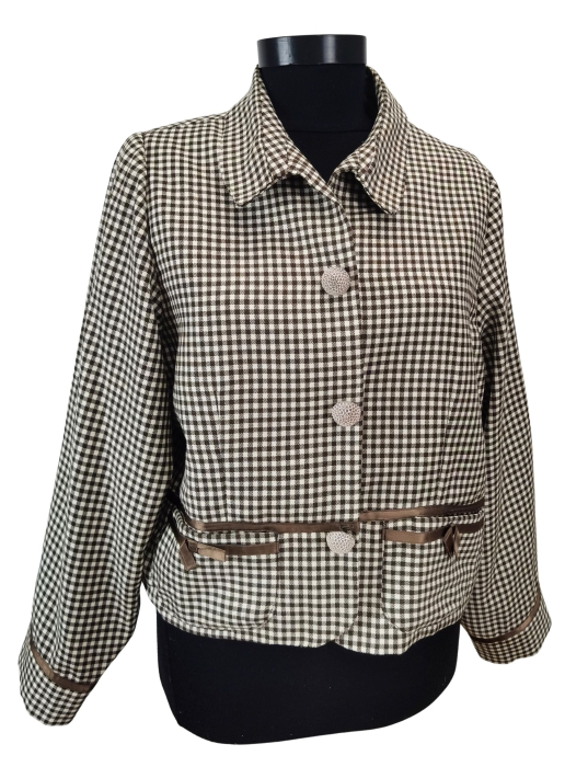 Sacou in carouri Retro Femei-S [3]