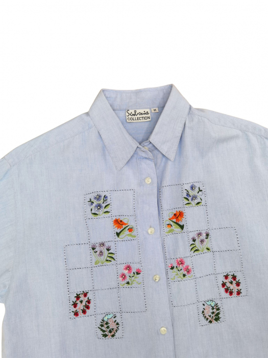 Camasa cu broderie Retro Femei-M [3]