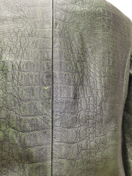 Geaca piele verde Femei-S [5]