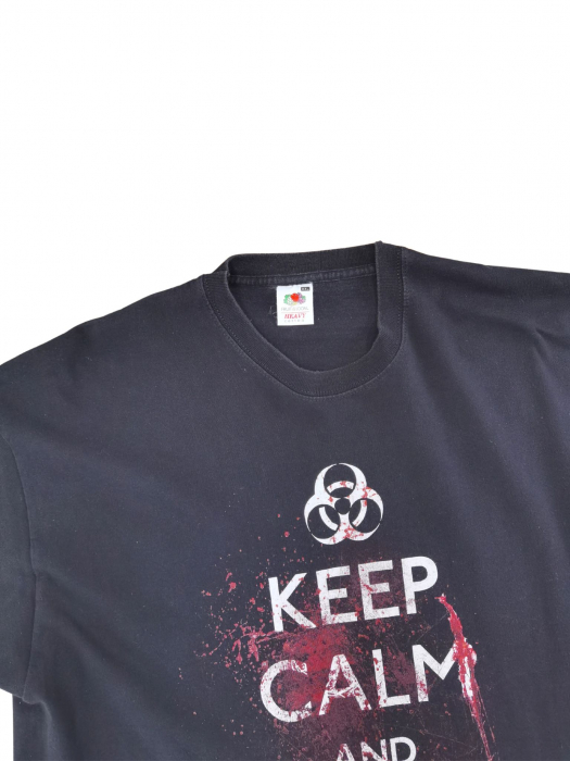 Tricou negru inscriptionat Barbati-XXL [3]