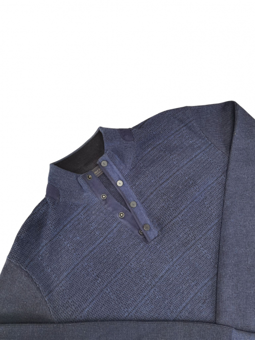 Pulover bleumarin lana Barbati-XL [3]