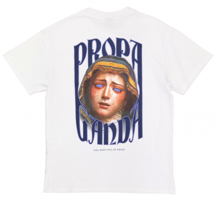 Tricou alb Propaganda Barbati-S [2]