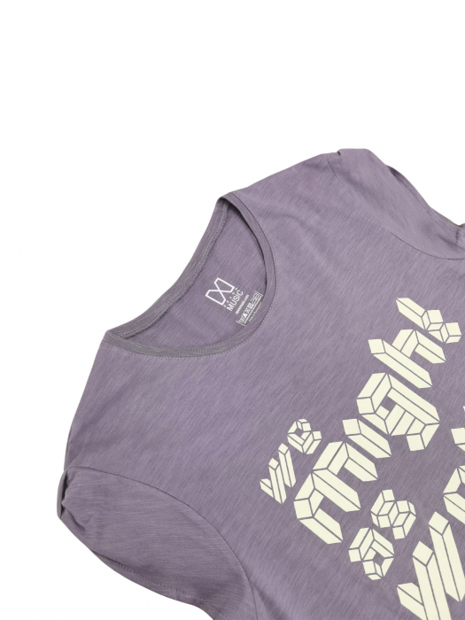 Tricou mov Retro Femei-L [3]
