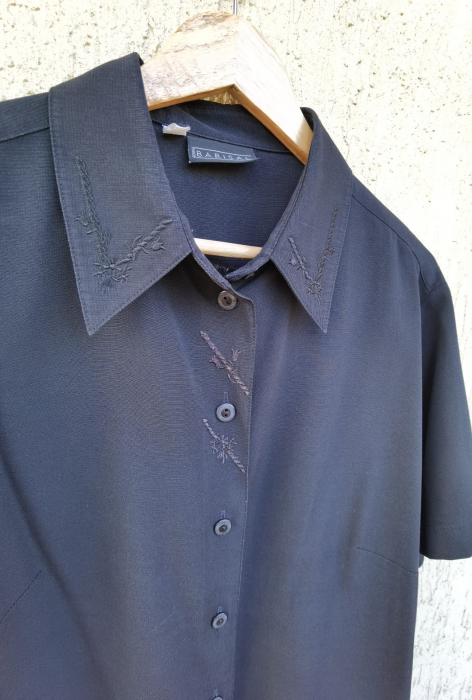 Camasa neagra vintage Femei-L [2]