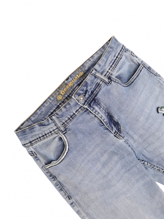 Blugi cu broderie Desigual Femei-S [3]