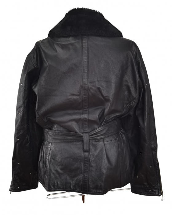 Palton scurt piele Vintage Femei-L [2]