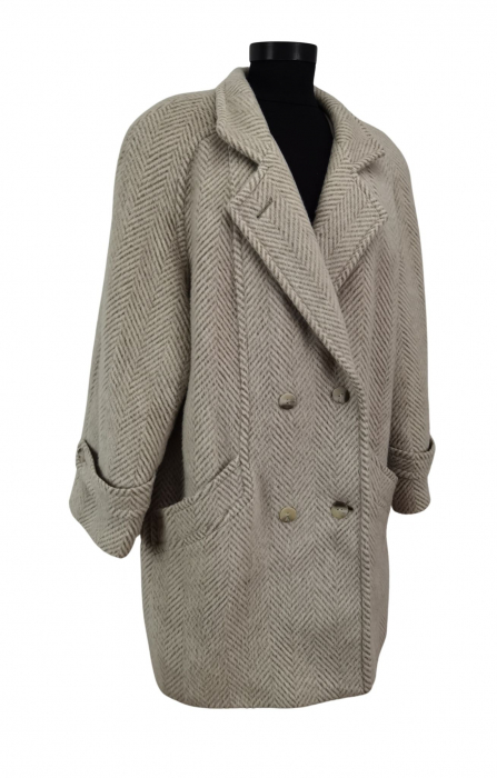 Palton lana si mohair Vintage Femei-XXL [5]