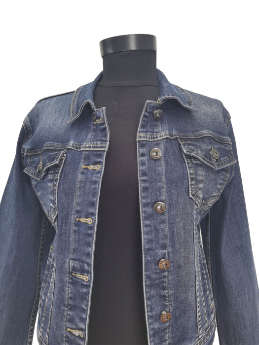 Geaca denim Retro Femei-M [3]