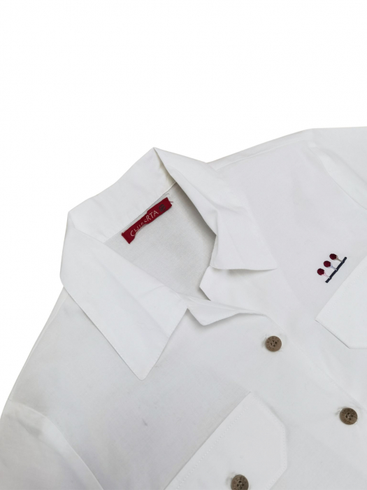 Camasa alba Vintage Femei-XS [3]