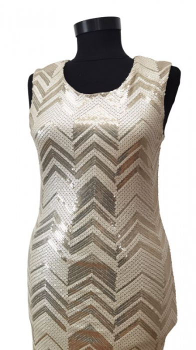 Rochie cu paiete Retro Femei-S [3]