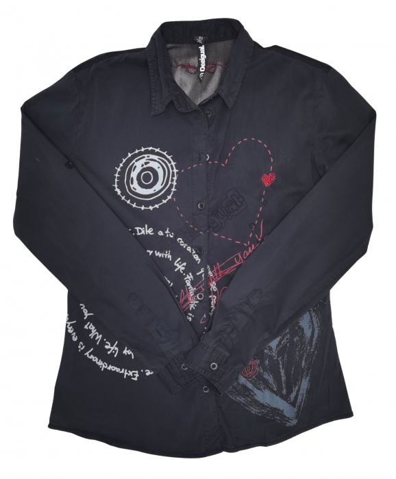 Camasa neagra Desigual Femei-M [1]