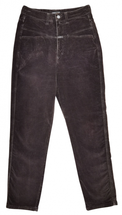 Pantaloni maro velur Vintage Femei-L [2]