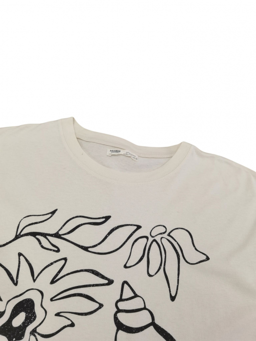 Tricou bej Pull&Bear Femei-XL [3]