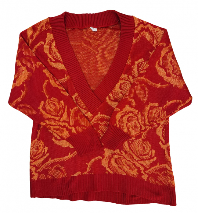 Pulover cu model Vintage Femei-M [1]