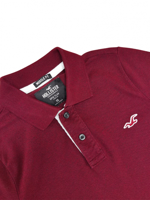 Tricou visiniu Hollister Barbati-XS [3]