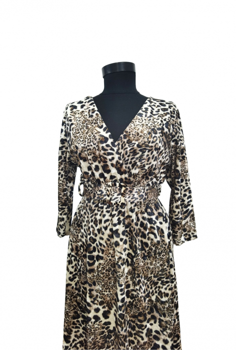Rochie catifea animal print Femei-S [3]