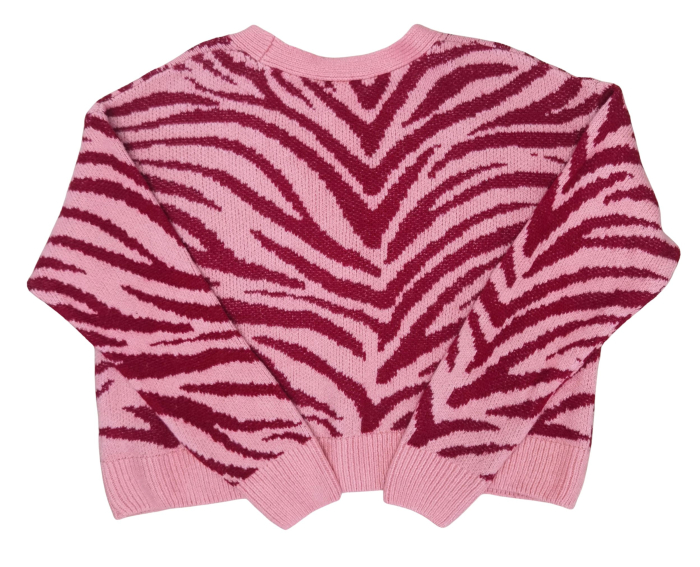 Pulover roz cu model Femei-S [2]