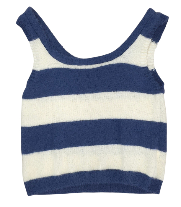 Crop top cu model in dungi Femei-L [2]