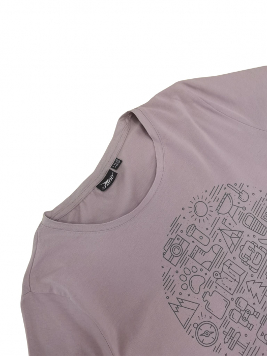 Tricou roz Crane Femei-L [3]