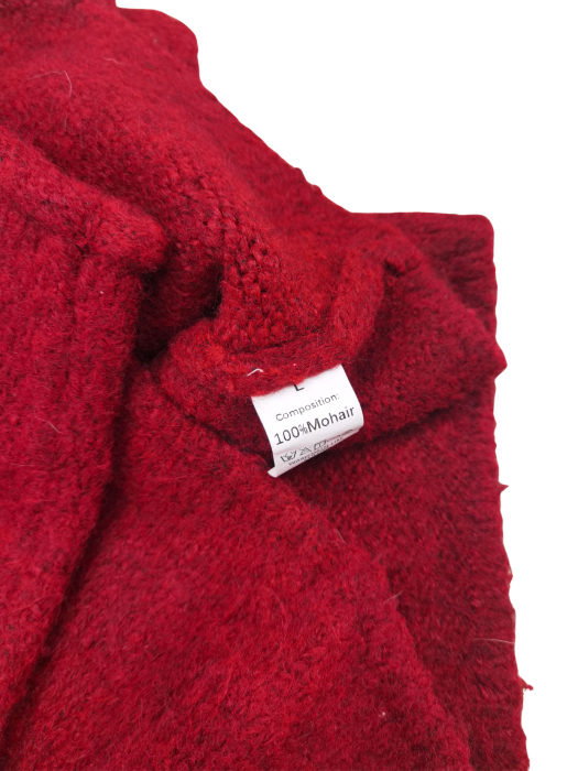 Pulover rosu mohair Femei-L [4]