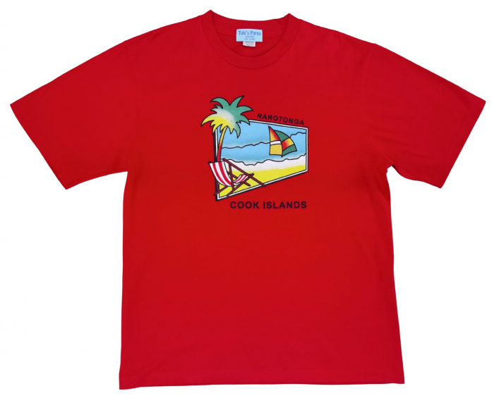 Tricou rosu Retro Barbati-XL [1]