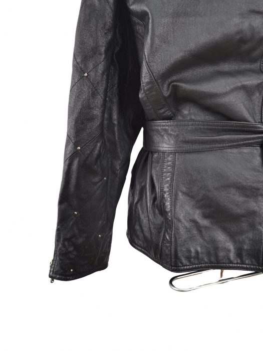 Palton scurt piele Vintage Femei-L [5]