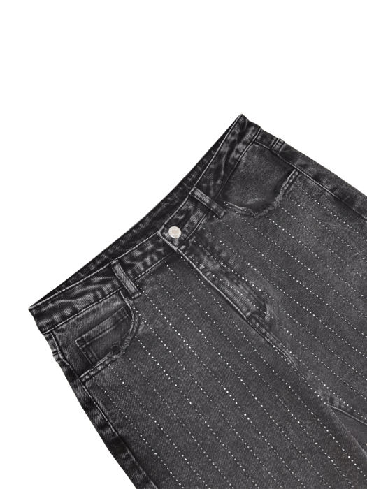 Blugi Retro cu strasuri Femei-L [3]