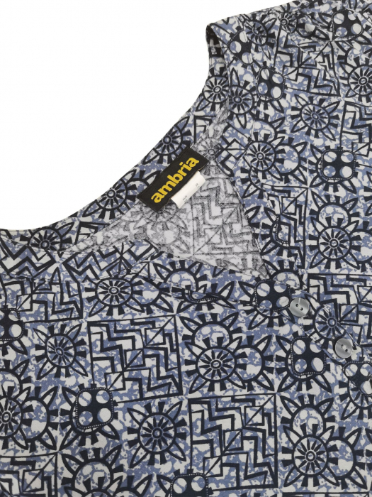 Bluza albastra Retro Femei-M [3]