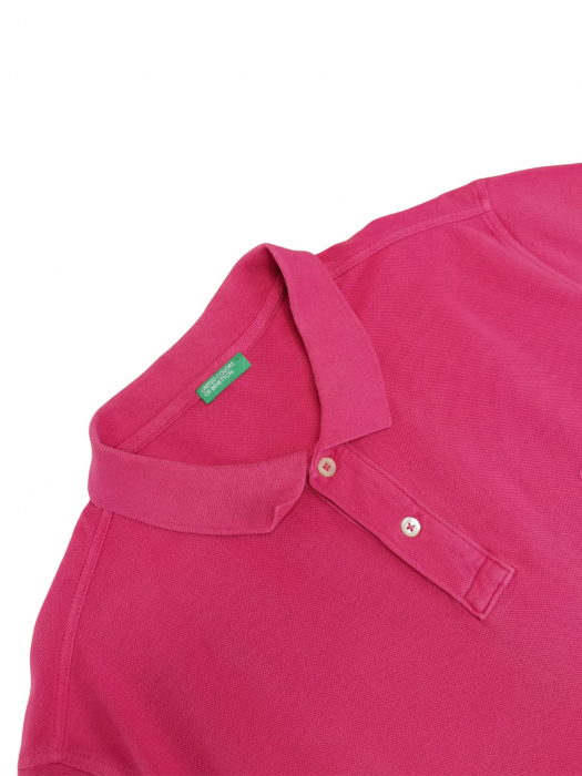 Tricou roz Benetton Barbati-XXL [3]