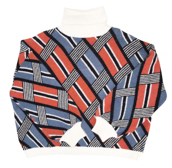 Pulover cu model Retro Femei-M [1]