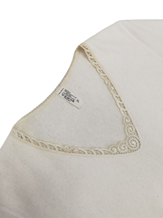 Pulover ivoire angora si lana Femei-XL [3]