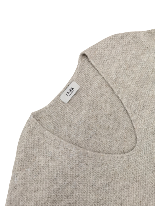 Pulover bej Retro Femei-XXL [3]