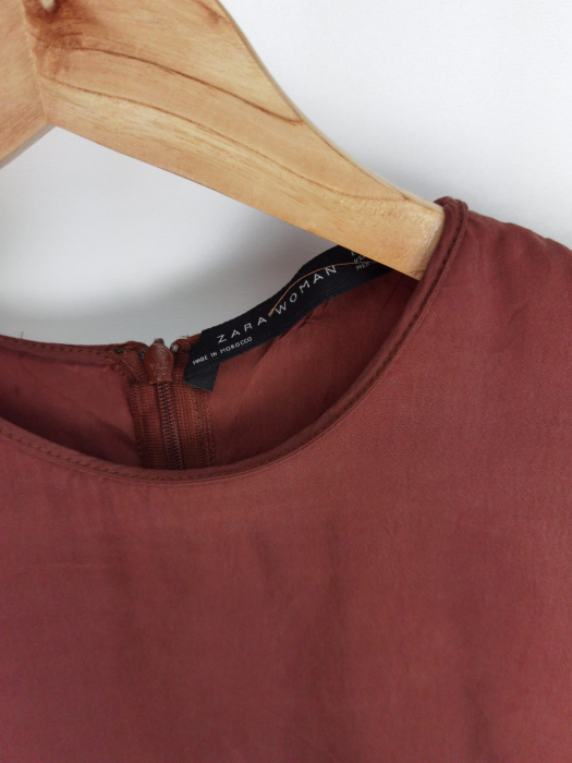 Tricou maro Zara Femei-XS [2]