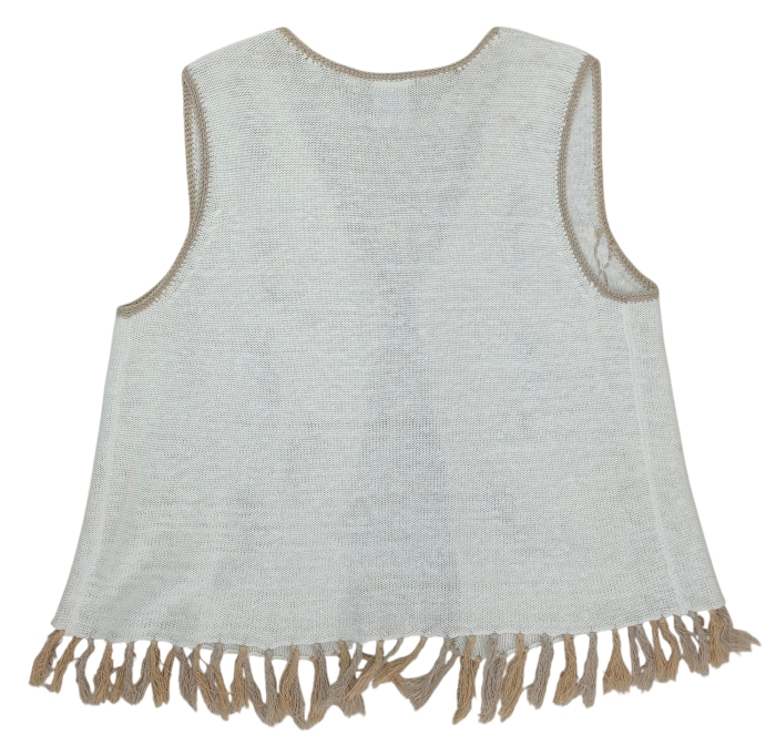 Top bej Retro Femei-S [2]