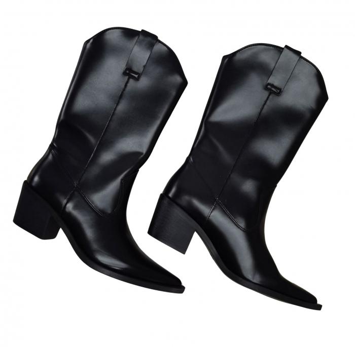 Cizme negre cowboy Femei-38 [7]