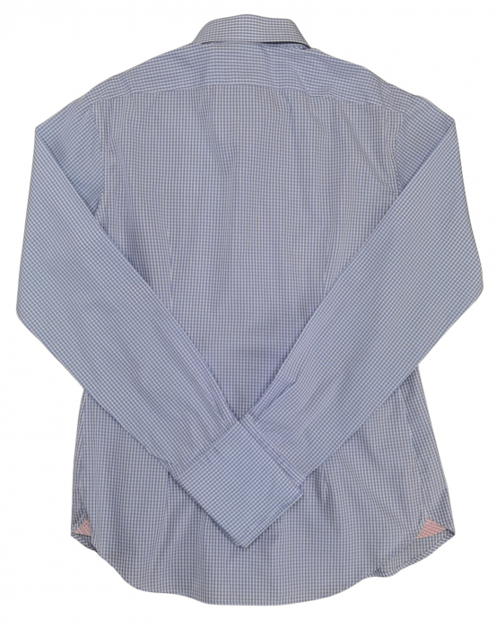 Camasa bleu in carouri Vintage Femei-L [2]