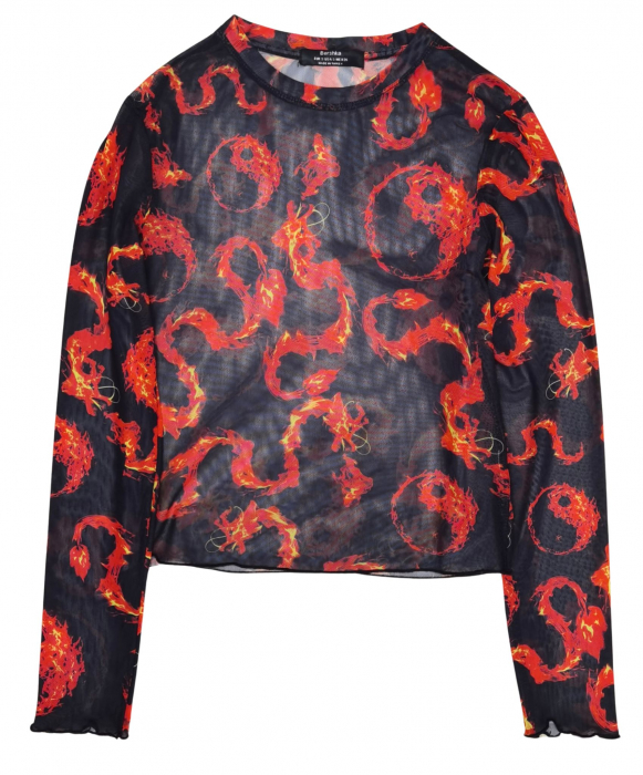 Bluza cu imprimeu Bershka Femei-S [1]