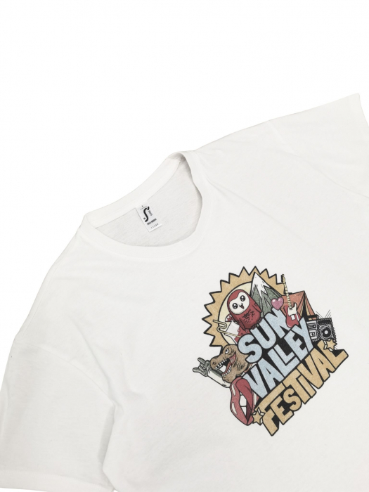 Tricou alb Retro Femei-L [3]