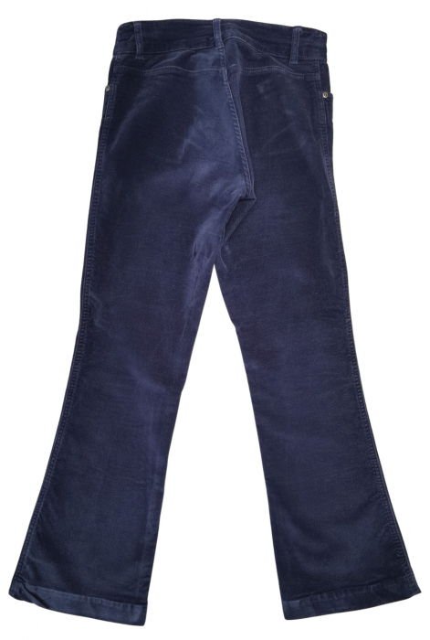 Pantaloni bleumarin velur Femei-S [2]