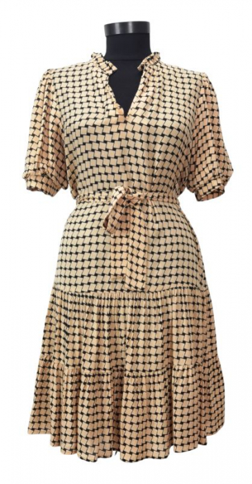 Rochie bej Retro Femei-XS [1]