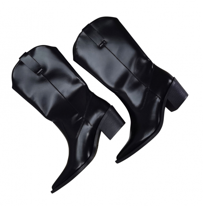 Cizme negre cowboy Femei-38 [5]