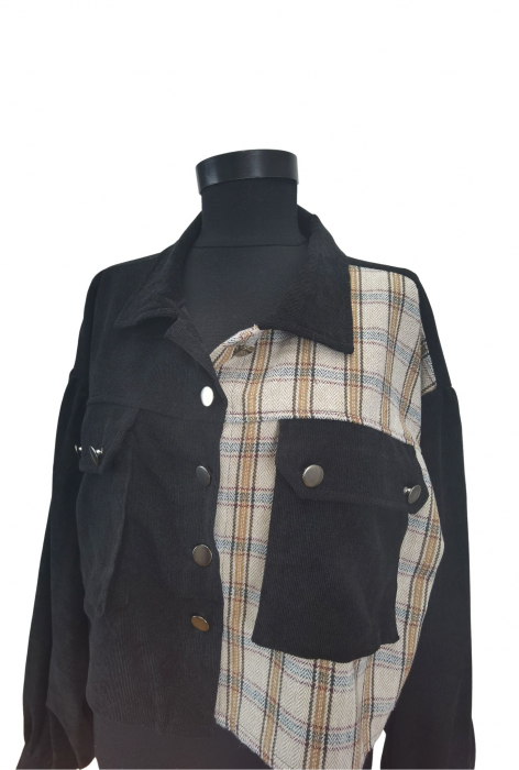 Geaca neagra cu model Femei-M [3]