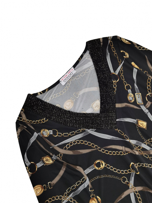 Bluza cu imprimeu Retro Femei-M [3]